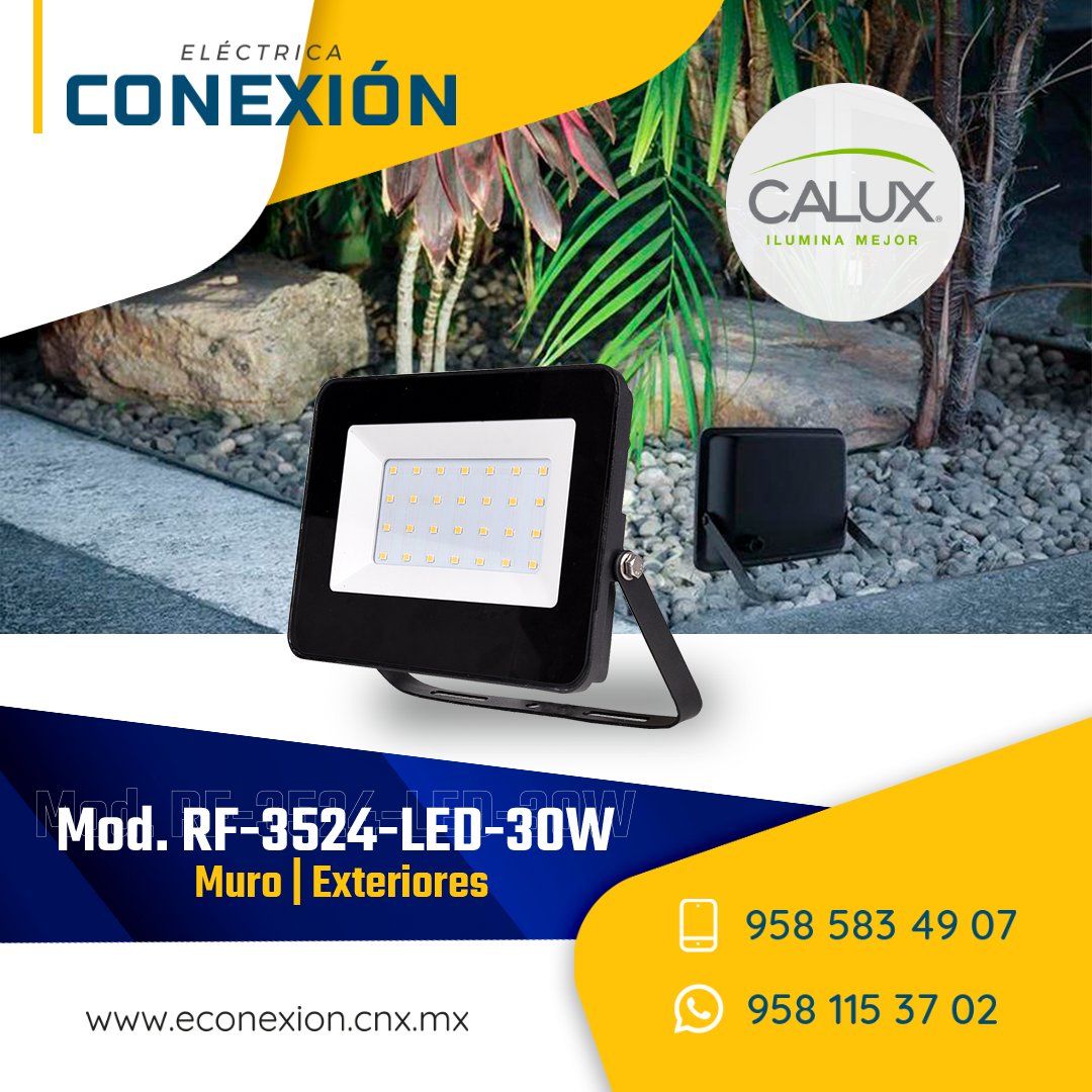 electriconexion's tweet photo. Luminaria #Calux, Modelo RF-3524-LED de 30 Watts, color negro, fabricada en aluminio con pantalla de cristal, con LED integrado.
En #EléctricaConexión 🏠 tu tienda de #MaterialesEléctricos 🔌 contamos con todo tipo de #Luminarias 💡 para tu proyecto ⚡️ https://t.co/TGBKR9ZoCW