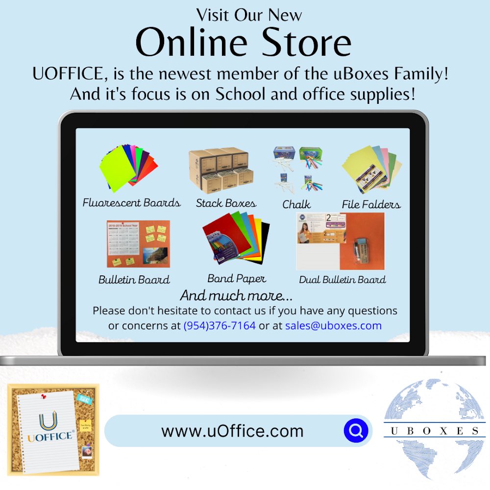StarBoxescom's tweet photo. First, let me tell you a little bit about how much we have grown, we have grown so much to the extent that now we have 2 sister companies and this is one of them UOFFICE👯♀️📦
Please contact us at (954)376-7164, https://t.co/mMB2Z3yUaj, or at our email sales@uboxes.com📲💻
#Uboxes https://t.co/ywztxD9ABo