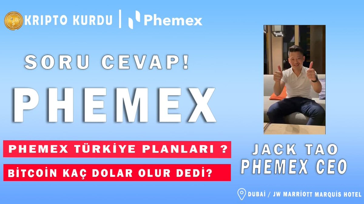 kriptokurduu's tweet photo. Phemex Ceo’su Jack Tao ile Röportaj ❗ ❗ Bitcoin 1 Milyon Dolar Olur Dedi 💰
https://t.co/yK4scZlOBf
#phemex #phemextürkiye #jacktao #bitcoin #gulfblockchainweek #dubai #blockchainweek https://t.co/AFBD2LCZPr