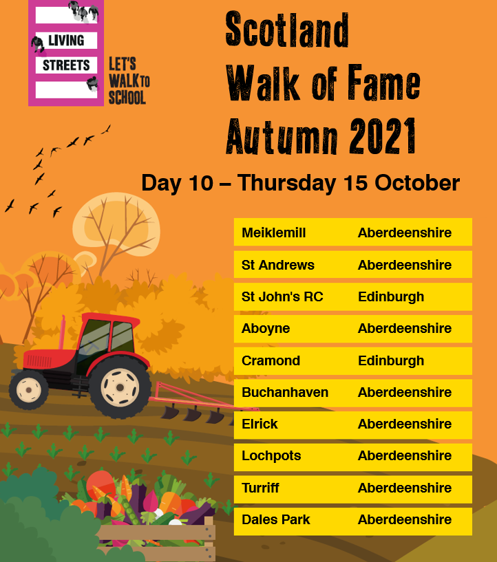 LStreetsScot's tweet photo. It's the final day on the Autumn #scotlandwalkoffame Well done to schools across @Aberdeenshire and @Edinburgh_CC for taking part today and making it onto the leaderboard. We'll be taking a little break from WoF for now but look out for a special WoF on the 10 Nov for #COP26 https://t.co/ijP5GNErjm