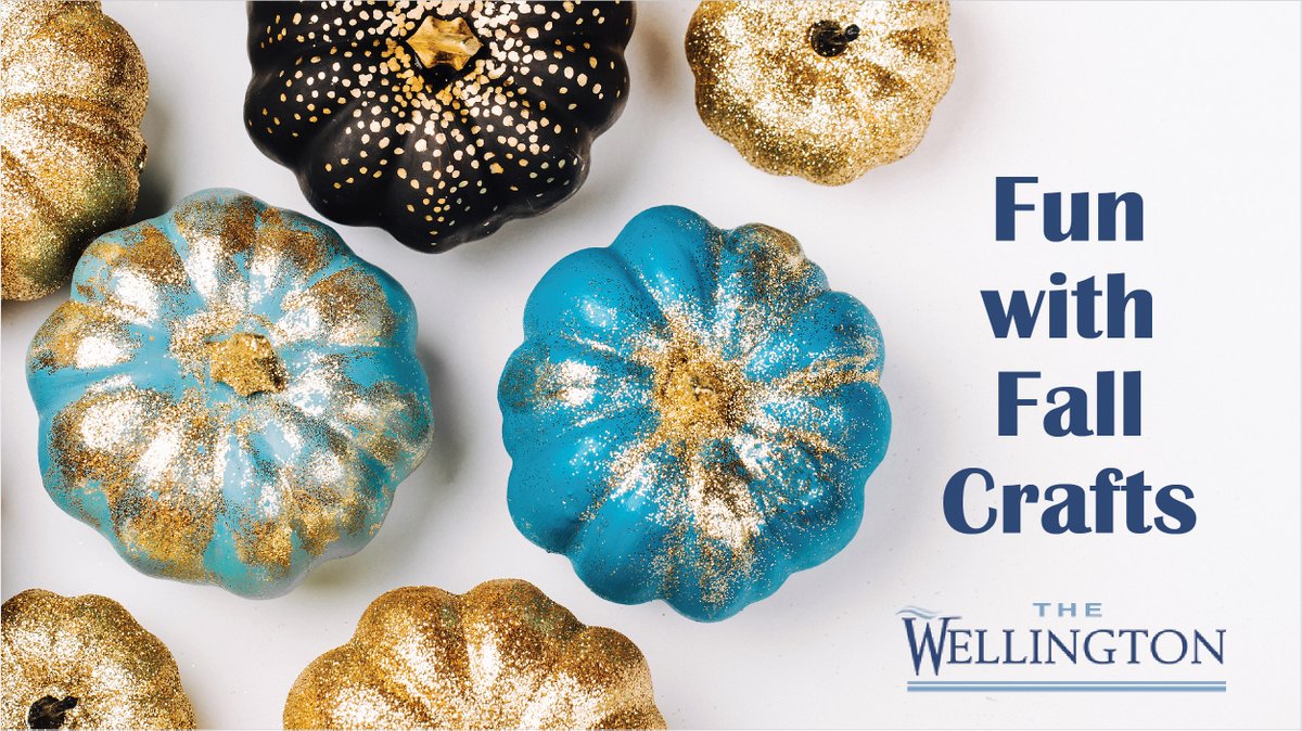 Our residents are getting creative and keeping busy with some fall-themed crafts. This month we're pumpkin painting &amp; carving. If you're considering a move to retirement living, learn more about our retirement lifestyle at - thewellington.ca 
#seniorliving #hamiltonontario