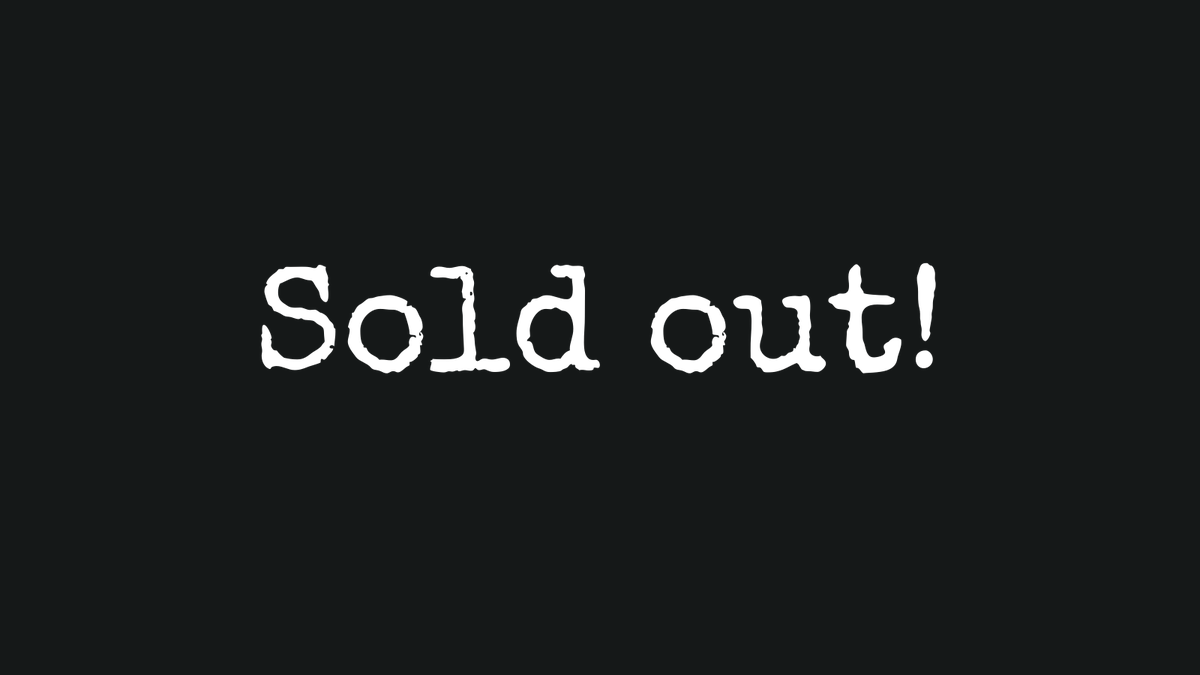 MaxonBollocks's tweet photo. WOW! We are sold out!🤯 https://t.co/XesEOI32Lq