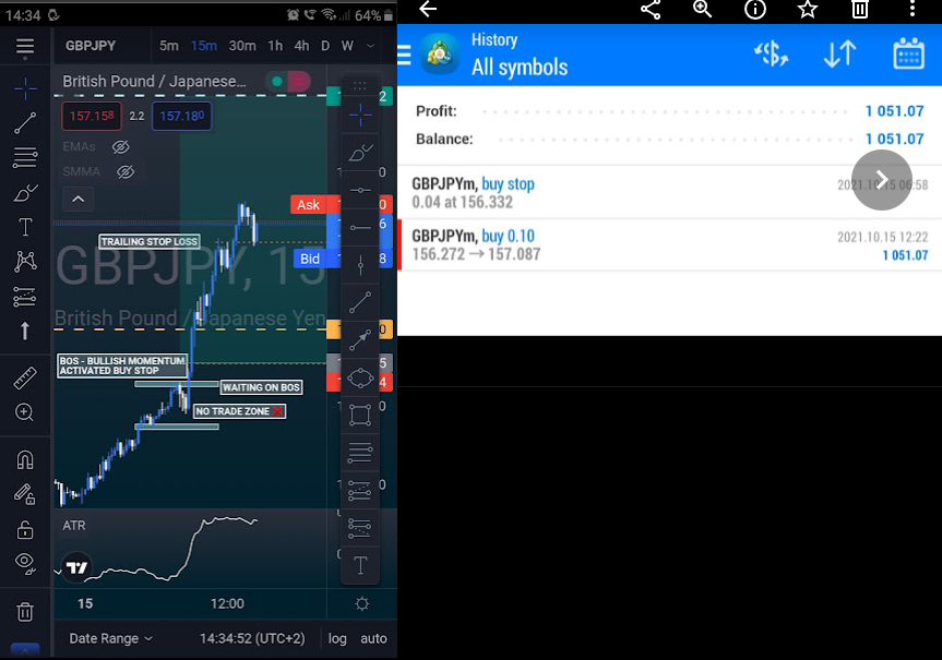 5imon_venter's tweet photo. GJ - 81 PIPS (Great way to end off my week like this)
#nakedforex #GBPJPY @official_lins https://t.co/QpTdKwKDWk