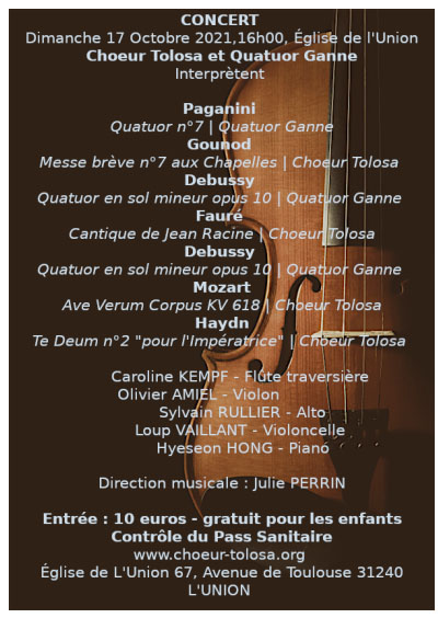 C'est dimanche, pour le plaisir de chanter à nouveau en concert. Église de l'Union à 16h. 🎼