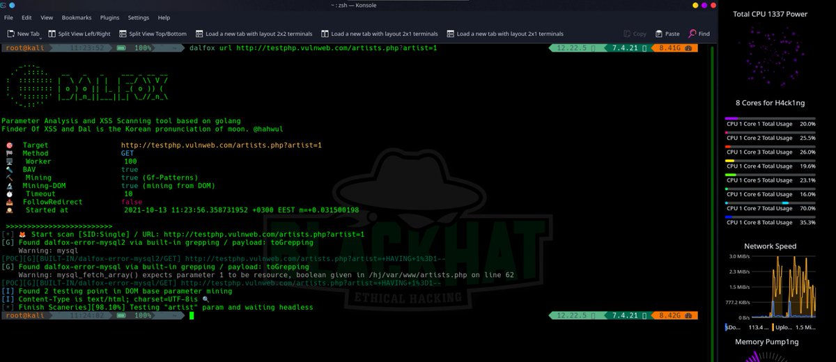 secur1ty1samyth's tweet photo. Offensive Security Tool: Dalfox

DalFox by hahwul is a fast, powerful parameter analysis and XSS scanner, based on a golang/DOM parser. 

Read the full post: https://t.co/OK8I1AQEhi

#dalfox #xss #hacking #recon #infosec #offensivesecurity https://t.co/xTUIv92f4s