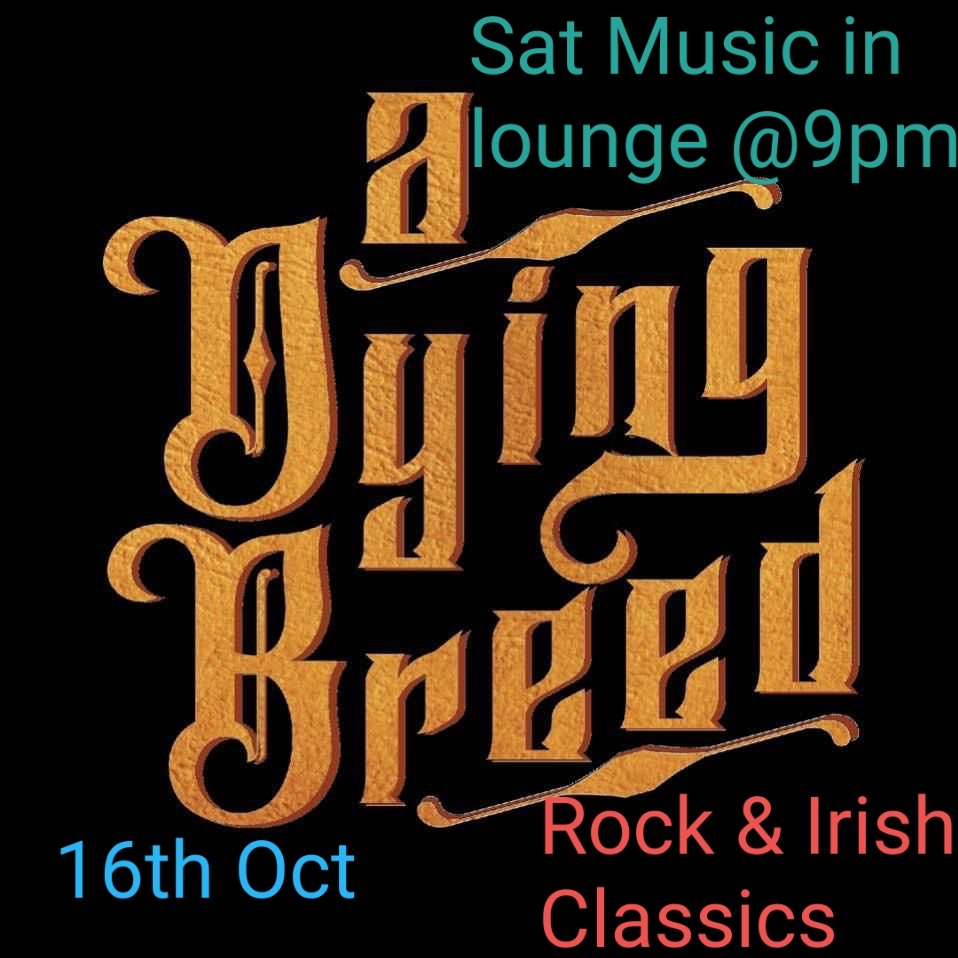 Join us for live Music in the lounge from 9pm for a dying breed. Playing all your favourite classic rock and Irish songs. #irishtown #irishtownhouse #livemusic
