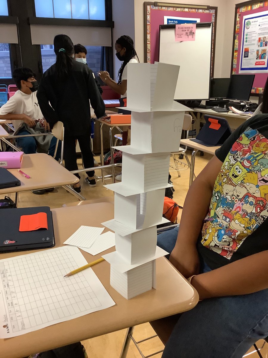 caryncap718's tweet photo. Ended our week with an @AVID4College Framework Friday challenge to build the tallest tower we could using only 20 index cards. No tape, glue, or staples allowed ❌ #WPProud @HighlandsMS_WP #SEL #teambuilding #avidrockstars 💙💛⭐️ https://t.co/AxRfrlITq4