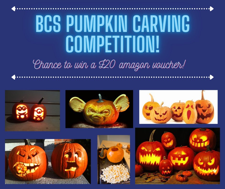 Barrytherapy's tweet photo. We are so exited to announce that we are holding a pumpkin carving competition!
Comment down below with a picture of your creations to be in with a chance of winning a £20 amazon gift voucher!
Entries must be in by 29th October and the winner will be announced on the 31st! https://t.co/BHMLCPGIBG