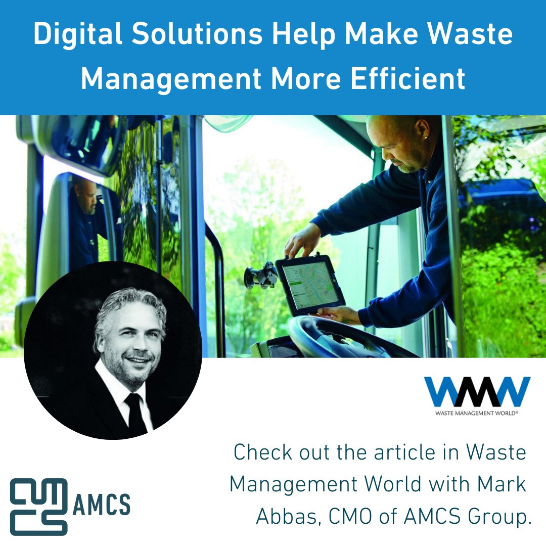 LifeatAMCS's tweet photo. #AMCS in the News - Digital Solutions Help Make Waste Management More Efficient.
Read the full article in Waste Management World: https://t.co/8N0iw1Mwme
#waste #recycling #sustainability #AMCSNews #AMCSshare #digital #technology #digitalization #innovation #software https://t.co/2HM9q3c5vr