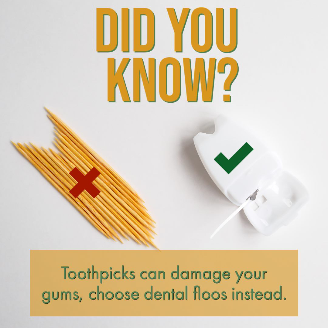 ProtoMini's tweet photo. Dental floss is the preferred method of removing food that is stuck between your teeth. Toothpicks can damage your gums which can lead to an infection. Our dental team can show you the best ways to floss when you come to our office. 👍 https://t.co/3UKDAfirKw