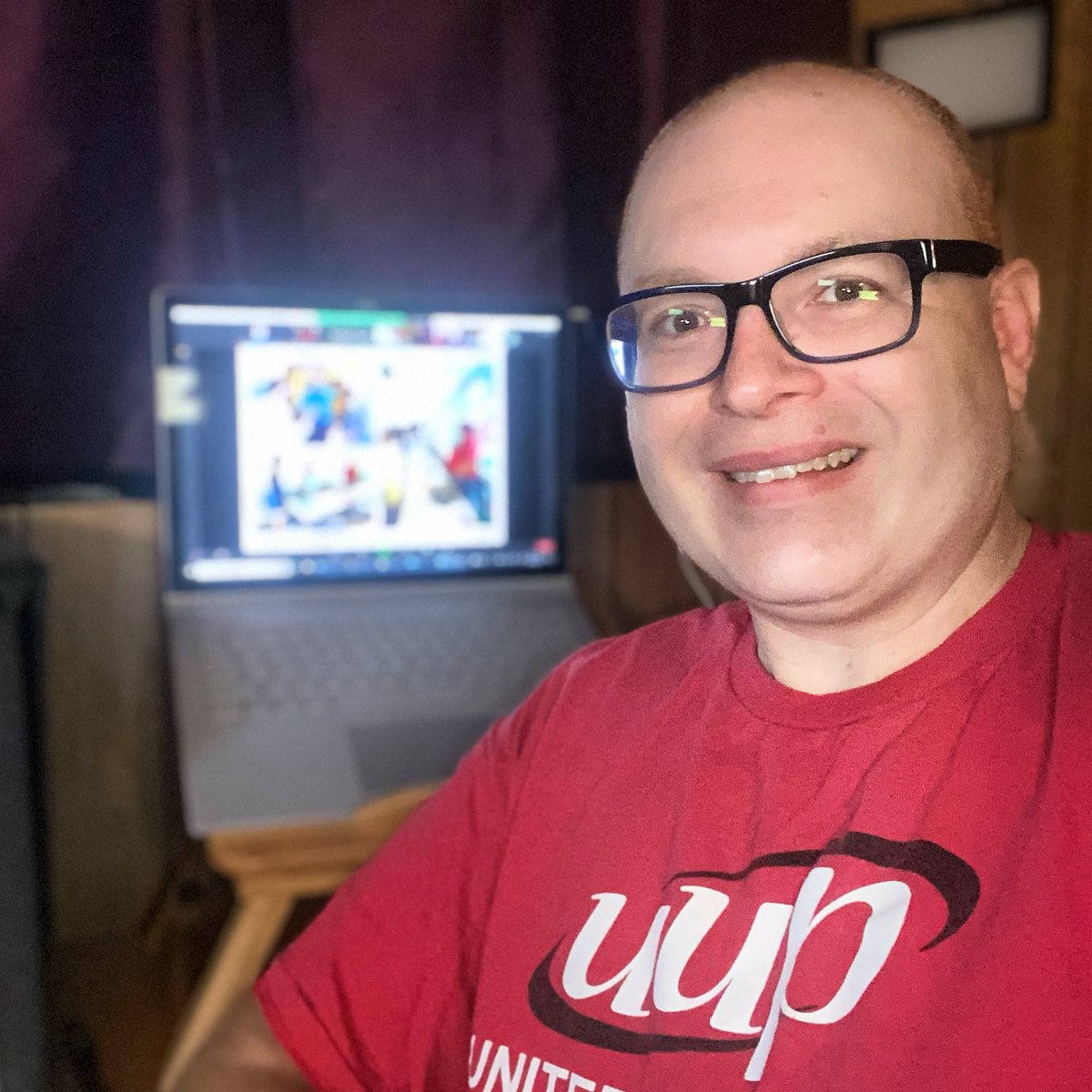 Attending the <a href="/uupinfo/">UUP</a> virtual Delegate Assembly today as part of @uupfredonia’s delegation ✊✊✊ #UnionStrong #SolidarityForever