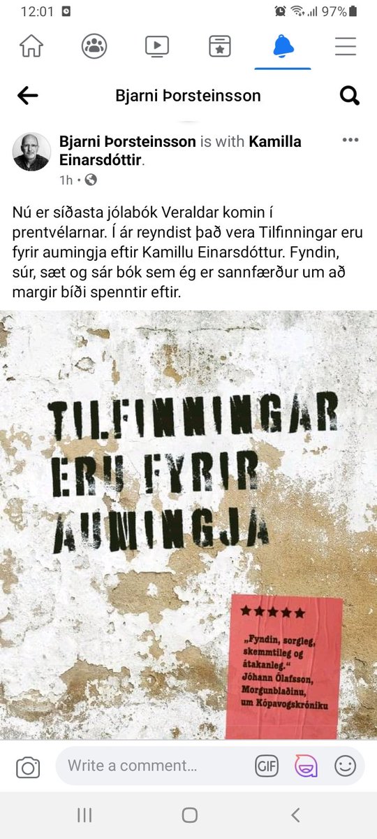 Það er út af slugsi og kæruleysi í fólki eins og mér sem allir bókaútgefendur eru meira eða minna alla daga með magasár.
En þetta hafðist