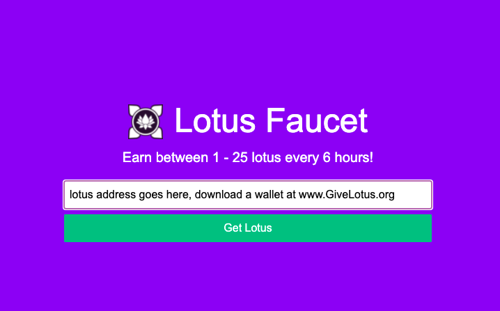 givelotus's tweet photo. Want to show someone special to you a little appreciation?

Well you can do this today on the Lotus blockchain...

Visit the https://t.co/VgZw9Tox64 - and  receive a random amount of Lotus tokens.
 #givelotus  #crypto #faucet https://t.co/OGTPcfQ7Mv