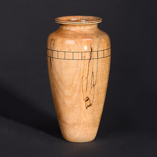 WOODSYMPHONY's tweet photo. Steve Sinner and Joe Meirhaeghe
J&amp;S 301, 2020
Spalted Maple, ink, urethane

This piece is included in the Small Treasures 2021 exhibition at our gallery: 
https://t.co/wwyvXloP77 
Email or DM us for any questions.

#WoodSymphonyGallery   #woodartist #woodcarving #woodturning https://t.co/tbxC0f96cD