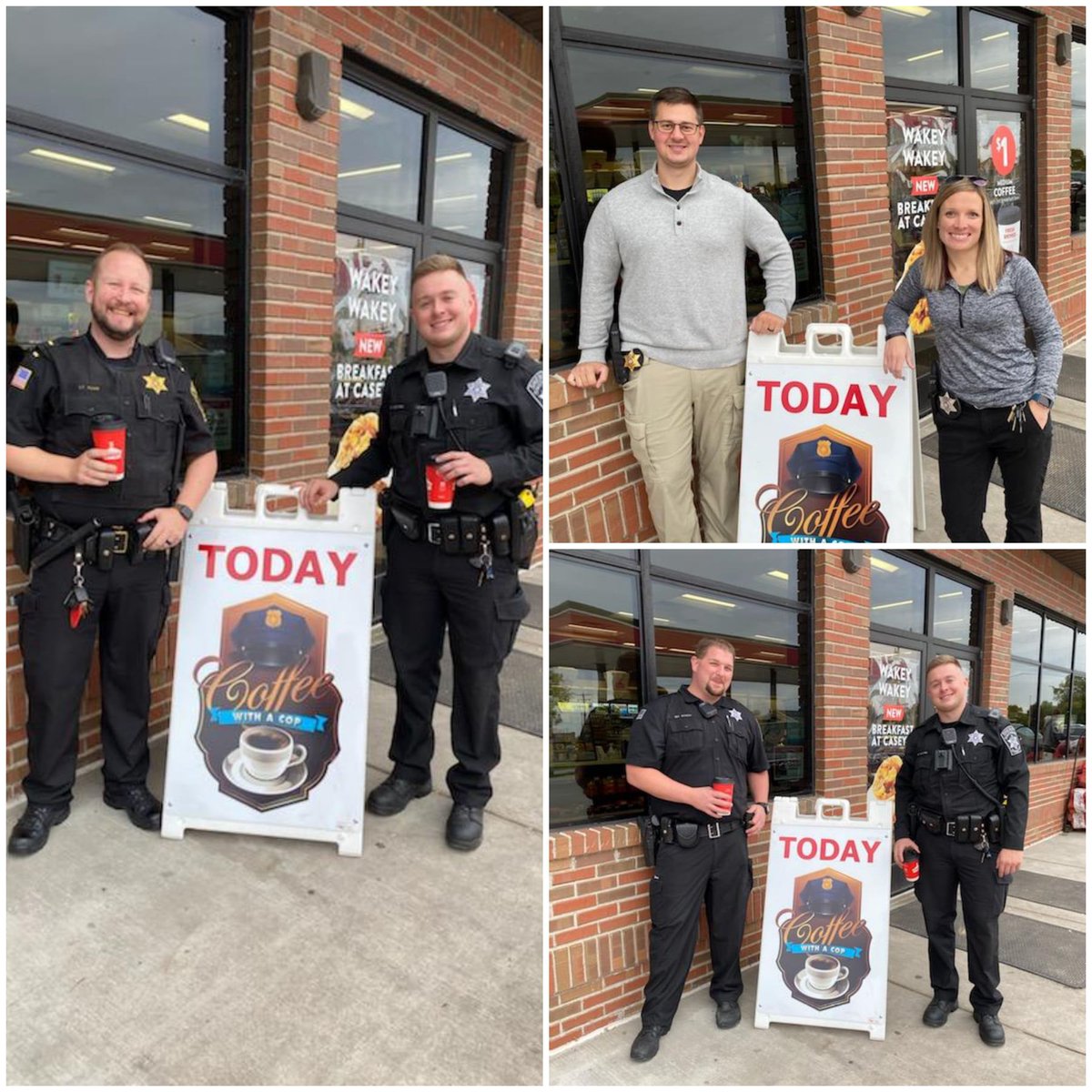 Thank you to Casey's in Fredonia for hosting yesterday's Coffee with a Cop!

We enjoyed talking to staff and customers who stopped by. We always appreciate getting to know our community partners. You were a gracious host sharing your coffee &amp; sweet treats! #CoffeeWithACop ☕️🍩