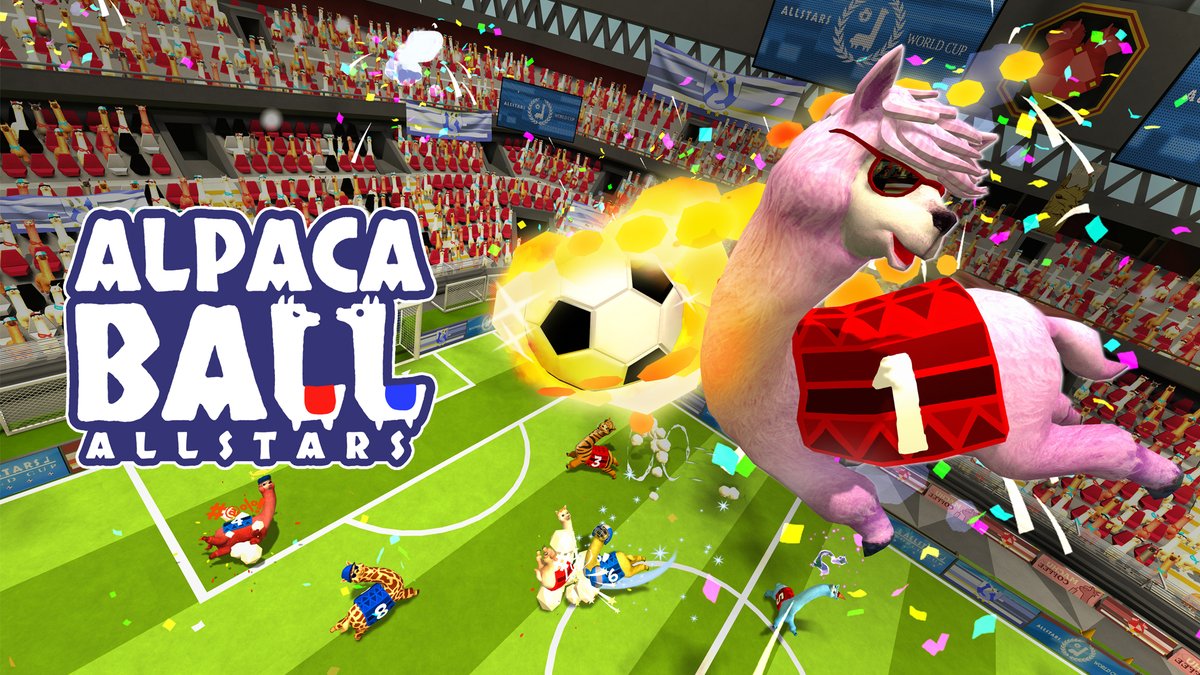 ⚽️ALPACA BALL GIVEAWAY⚽️

Get ready because you can win 1 of 3 eShop codes for Alpaca Ball: Allstars! 

⚽️Follow <a href="/LeofulJP/">レオフル</a> 
⚽️Follow <a href="/Salt_Castle/">Salt Castle - Alpaca Ball 🦙⚽</a>
⚽️Like &amp; RT
⚽️Comment if you want NA or EU eShop code 

Open to all and winners picked October 22nd.

#SwitchCorps