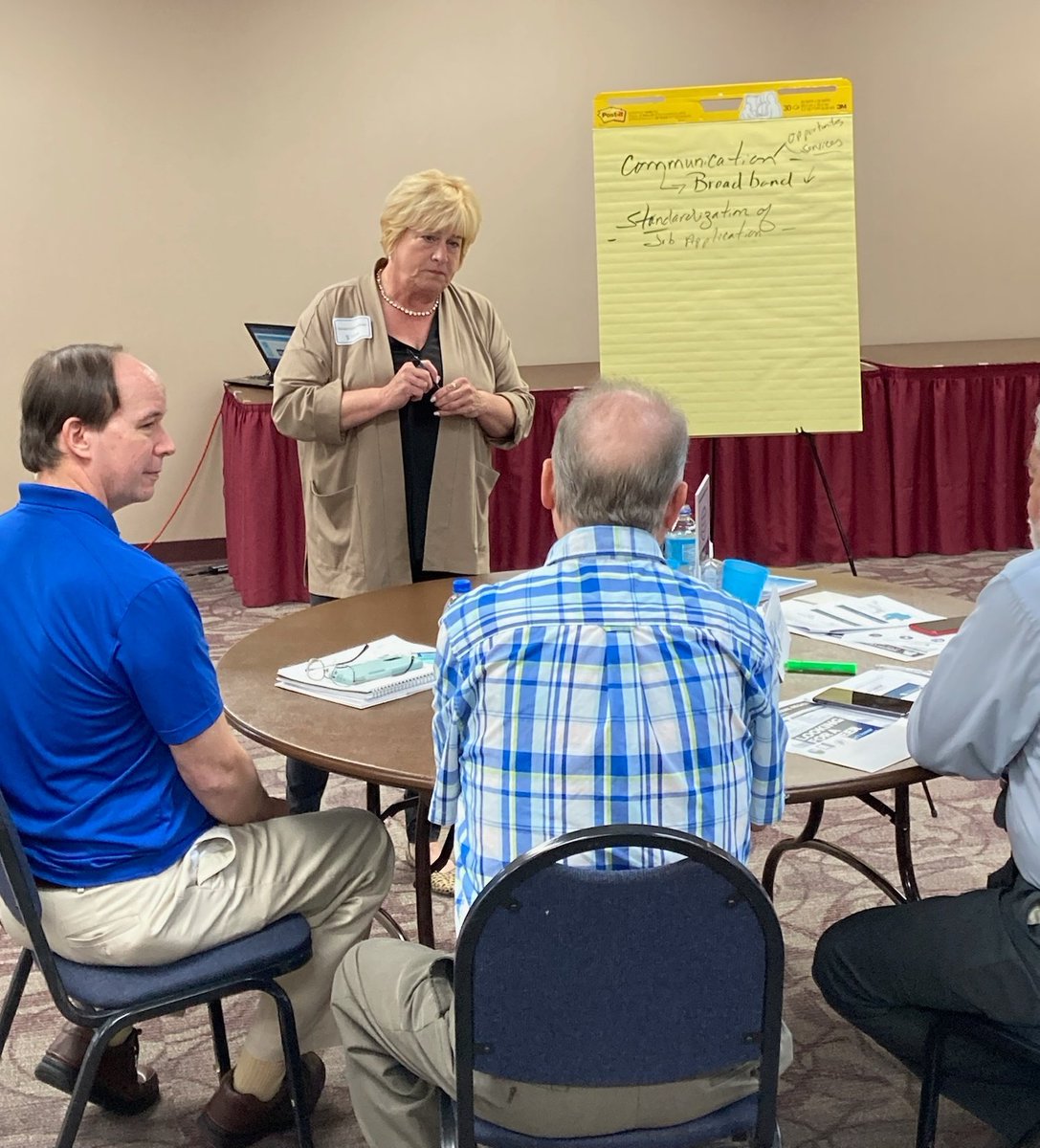 SenatorEslinger's tweet photo. Enjoyed being part of @MODHEWD's Job Center Connect Town Hall yesterday in West Plains! Great to visit with @MardyLeathers and hear about the great work he's doing toward workforce development. 
#moleg https://t.co/WdQB5DYxil