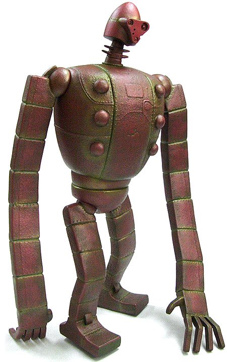 さらば愛しきルパンのラムダと 天空の城ラピュタのロボット兵は一見全く同じようだが 実は少しずつ違いがある 1番分かりやすいのは首プロペラ 普通ならただのプロペラにするところを 2重反転プロペラな上に動作に時差をつける宮崎駿のこだわり さすがだ W 1枚目