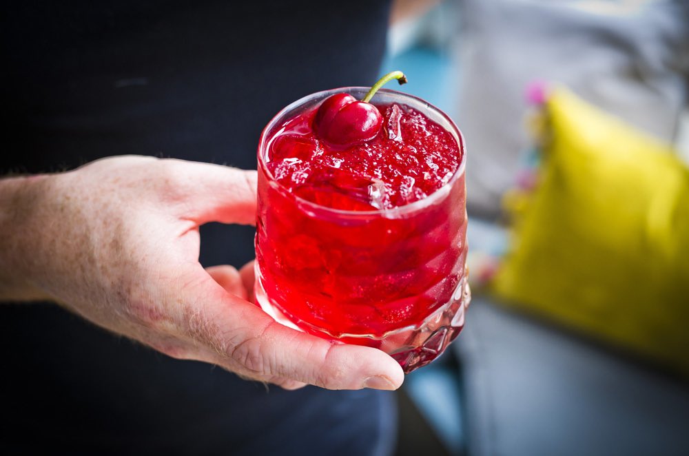 Our favourite House Cocktail: The Hungry Duck Cherry Bakewell.

If you like cake and you like a drink, this is a cocktail to get stuck into…