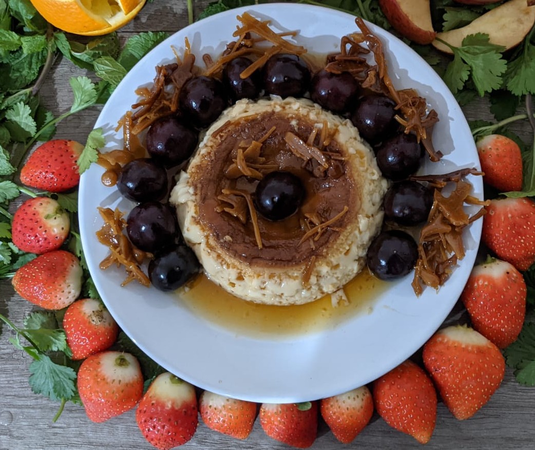 Poornim83429451's tweet photo. #WWAMasterchef 
Jaanavee ((2Ac)  very impressed her English lesson"where the wild things are" so she suggested make a wild theme for her Master chef competition. She gave her favourite 
"Caramel pudding"
To the wild things. https://t.co/4djqJG6Y9i