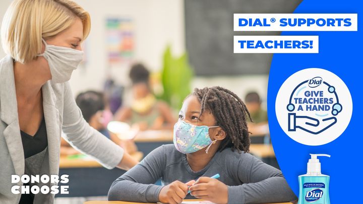 Keeping hands clean in the classroom is extra important this year, &amp; our friends at <a href="/Dial/">Dial</a> want to help! Request two cases of Dial hand soap through DonorsChoose, and Dial will DOUBLE donations, while funding lasts. help.donorschoose.org/hc/en-us/artic… 

#DialSupportsTeachers
