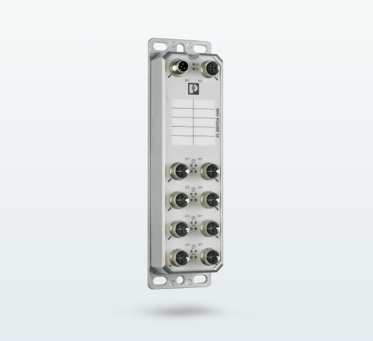 PhoenixContactU's tweet photo. For applications that require an #unmanagedswitch with a rugged housing, the IP67-protected FL SWITCH 1608/1708 switches give you flexible mounting options and fast installation by using M12 PUSH-PULL technology. https://t.co/CUIJ0CbuwI #industrialnetworks https://t.co/tMbap7sMn5