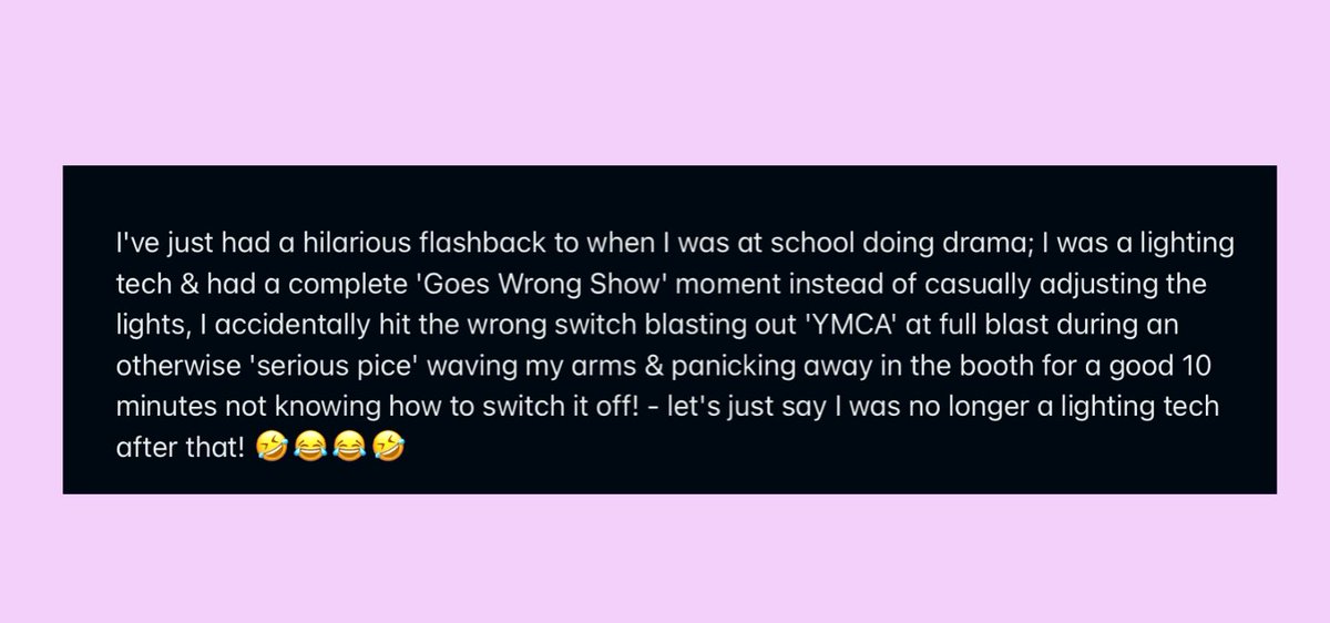 mischeffanmolly's tweet photo. When you channel your inner Trevor!!
ππ€£π€£π€£
#GoesWrongShow moment!ππΊπ
@mischiefcomedy
#LightingGoesWrong π€¦ββοΈπππ
#Schoolflashbacks #Trevormoment https://t.co/sjzIoEFzbY
