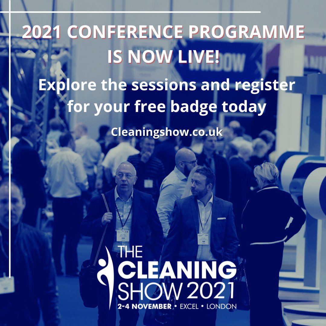 Did you know the conference programme for The Cleaning Show 2021 is now live!? 

We have an array of experts speaking; including industry figureheads from @britishcleaning, <a href="/ICEcleanltd/">ICE</a>, <a href="/mitie/">Mitie</a>, <a href="/BICSc_UK/">BICSc</a> and many more!

Register for your free ticket here: cleaningshow.co.uk/london/session…