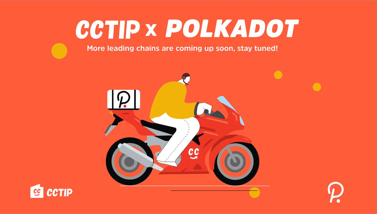 CwalletOfficial's tweet photo. 🔥@Polkadot is finally here! CCTIP supports DOT now. 

You can use CCTIP wallet to tip/airdrop DOT on Twitter, Telegram and Discord.

🚀To celebrate, we're airdropping 10 DOT for 3000 users to share!
🚀RT&amp;comment with Tag #DOT_ON_CCTIP
@cctip_com draw 10 DOT 3000 #DOT_ON_CCTIP https://t.co/RrkXa5obMP