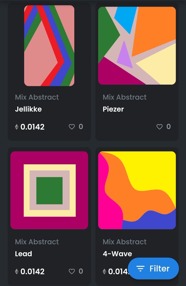 weeraphatstx's tweet photo. 📌Mix Abstract👨‍🎨🇹🇭
Abstract art collection with many styles. Look deep into it, you'll like it. Eye-catching and mind-blowing.
📣Sort by recently created to see latest.
https://t.co/jfLvA3PCM5

#OpenSeaNFT #NFTthai #NFTthaiartist #NFTThaicommunity https://t.co/05Fe1xvFbT