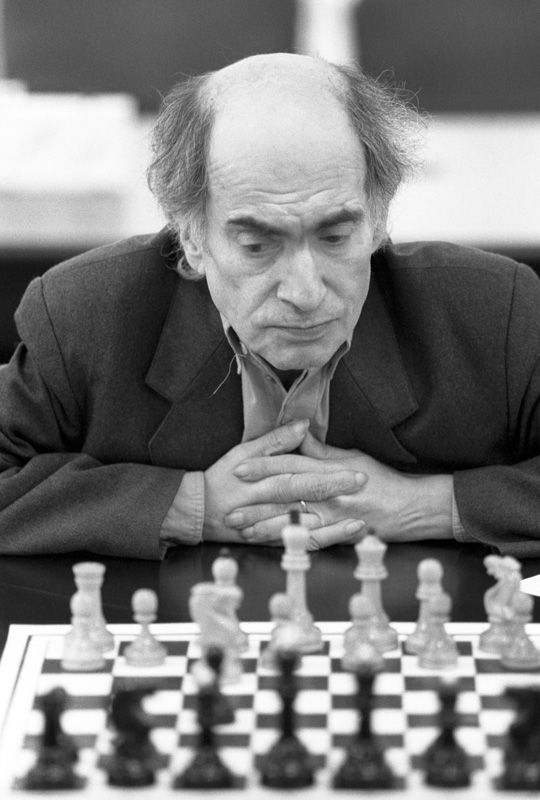 A photo of a frail-looking Mikhail Tal (1936-1992) taken, according to the ...