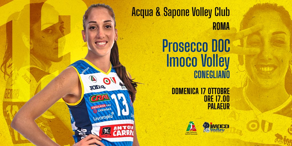 ImocoVolley's tweet photo. ๐๐ Prosecco Doc Imoco Volley per la prima volta a Roma!
Grande attesa al PalaEur per le #pantere che sfidano la neopromossa Acqua e Sapone
๐Leggi l'articolo completo con le dichiarazioni del coach #Santarelli
https://t.co/1jOK48qPxU
#siamotuttipantere #imocoboom #imoco10 https://t.co/zpoGGc4la7