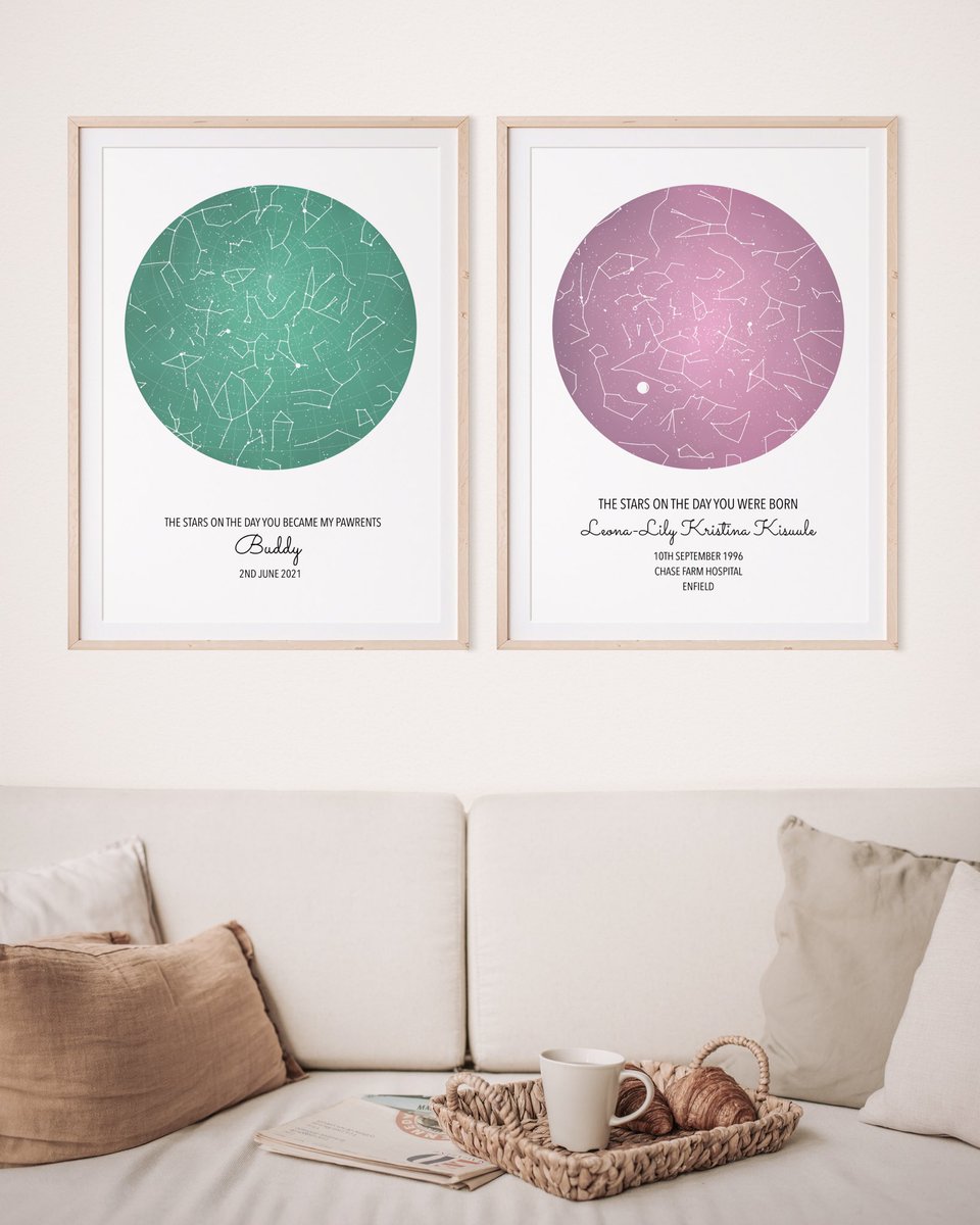 WildSkyClub1's tweet photo. Capture any moment with your own custom star map ✨ get 20% off when you buy two or more! https://t.co/u931Y93Vx3