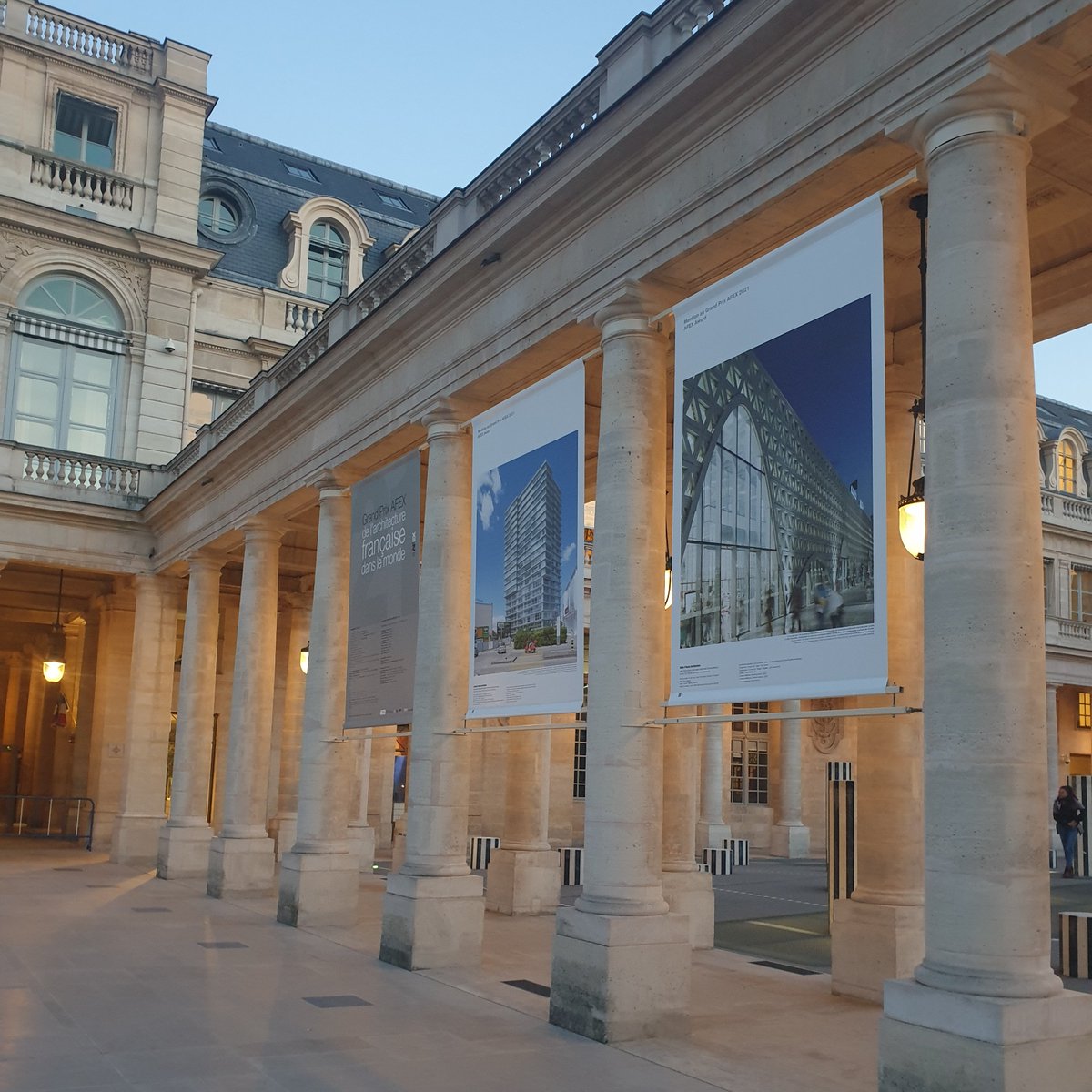 Un petit tour par la Cour du Palais Royal ce weekend ?
Exposition du Palmarès 2021 du Grand Prix <a href="/AFEXarchi/">AFEX</a>  du 15 octobre 2021 au 02 janvier 2022 !

#AFEX #exposition #PalaisRoyal #Paris #architecture #Kenitra