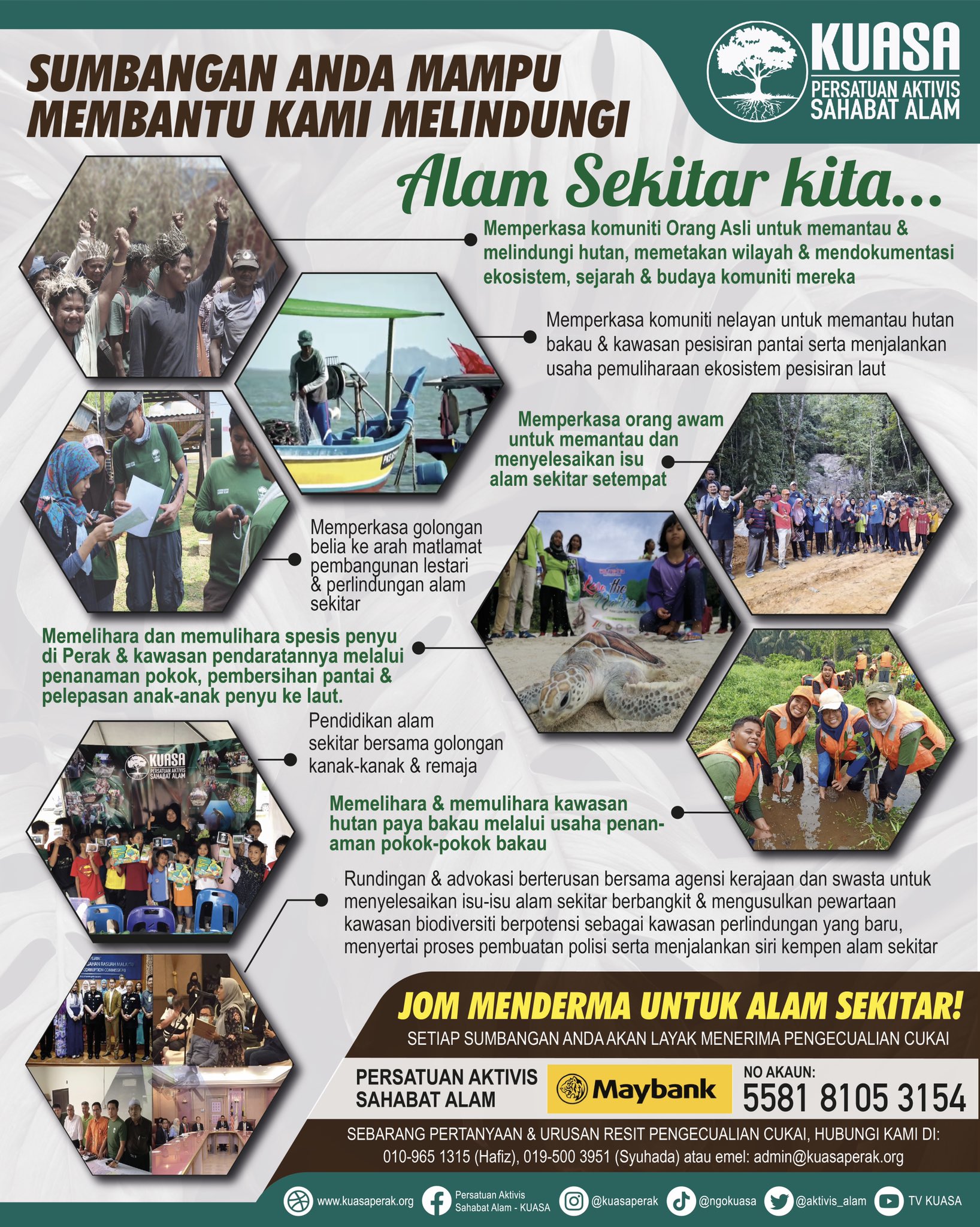 Persatuan Aktivis Sahabat Alam Kuasa On Twitter Sebagai Ngo Alam Sekitar Kami Bergerak Berdasarkan Sumbangan Orang Ramai Anda Mampu Bersama2 Kami Untuk Melindungi Khazanah Alam Amp Biodiversiti Kita Dgn Memberi Sumbangan