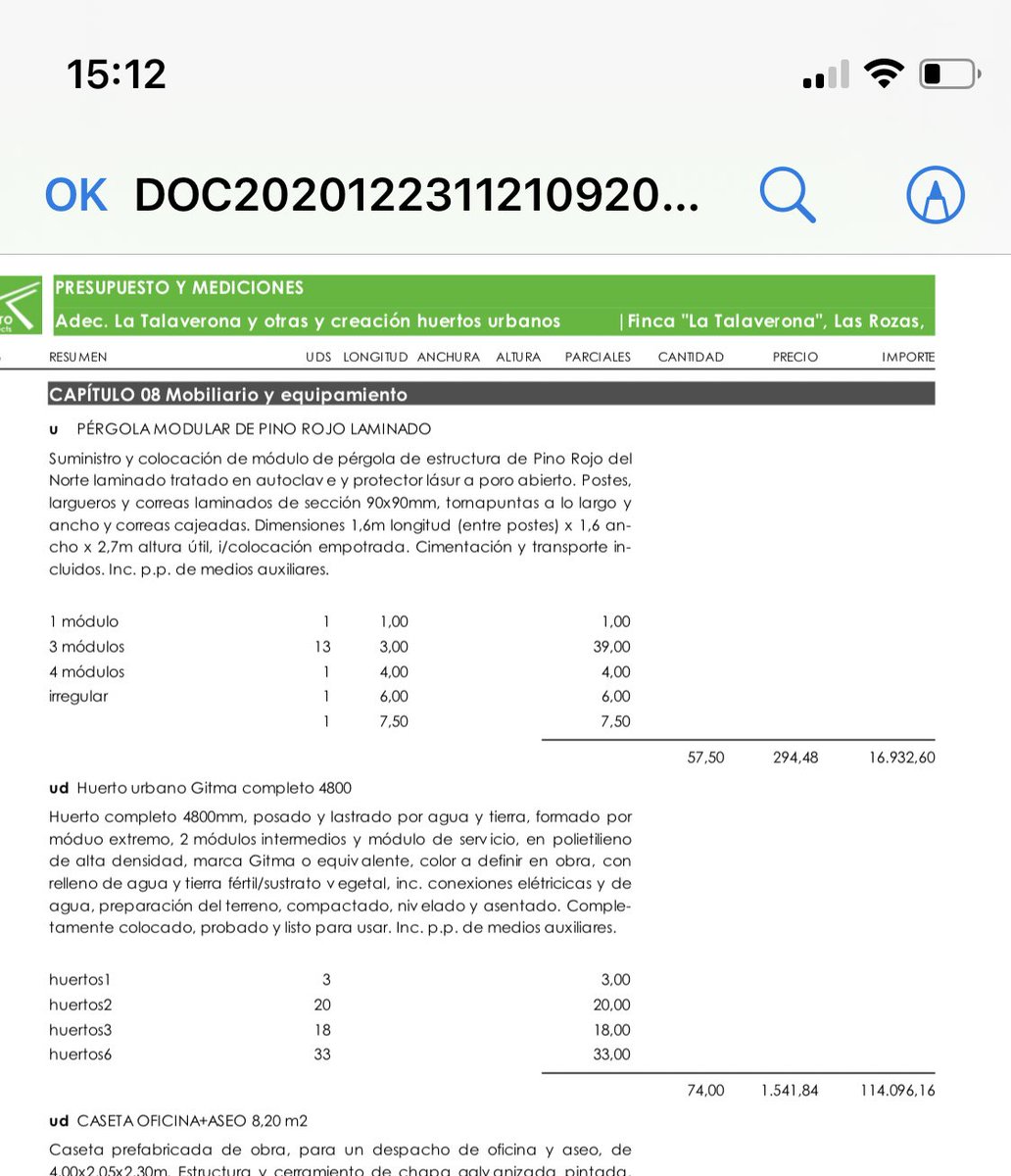 SOSNavalcarbon's tweet photo. @Madridiario @Ayto_Las_Rozas @jdelauz Ahora dice 78 huertos, en otra ocasión 79 (en la razón), según el proyecto son 74… https://t.co/l2XFgEtLAP