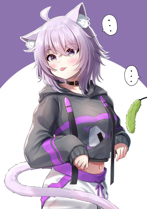 じゃれていたと思ったら突然虚空を見つめだす猫
#絵かゆ 