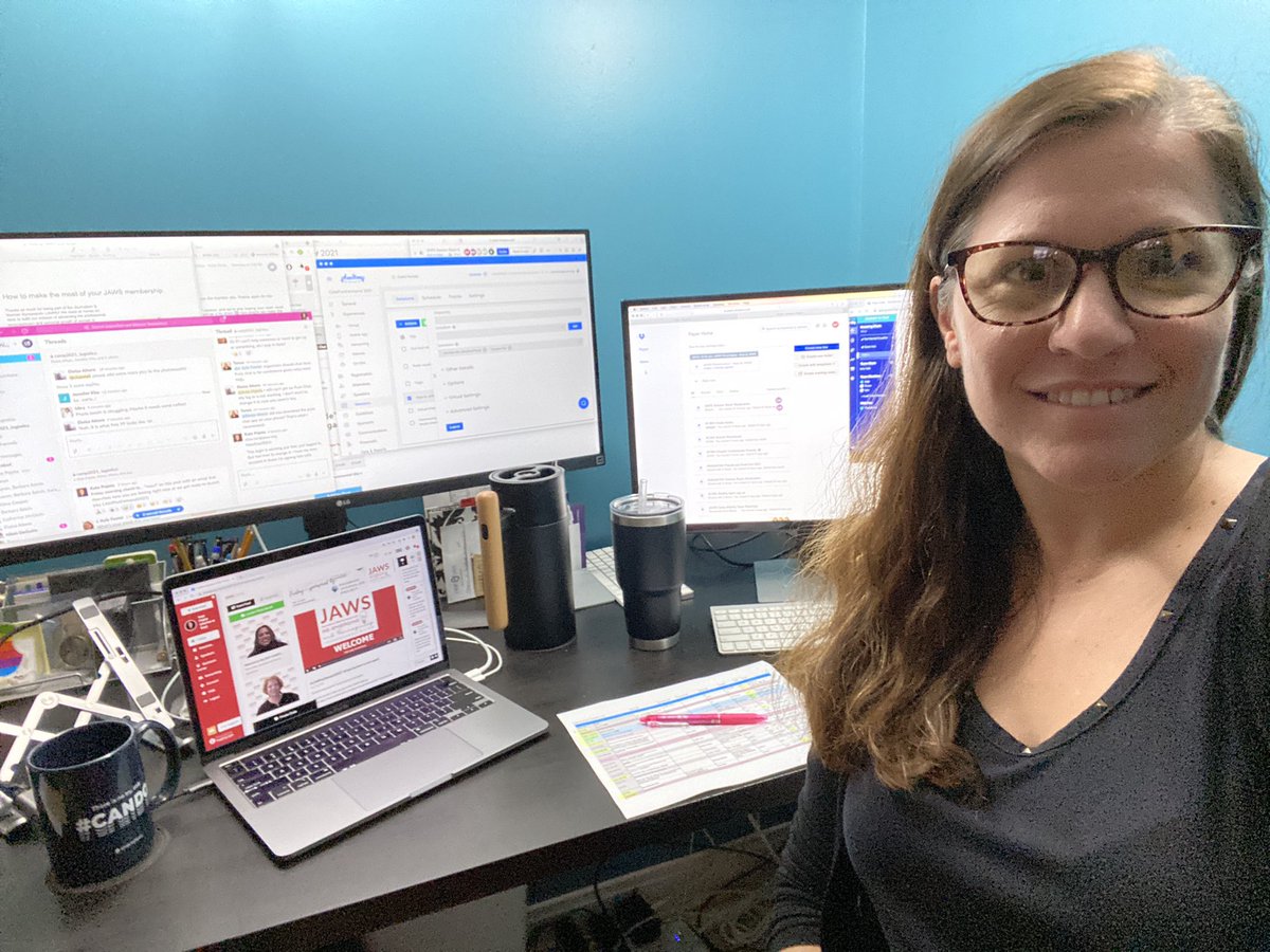 Client’s virtual conference Fri-Sunday. Spending my day (and weekend) with lots of tech, coffee snacks and patience.... grateful for my teammates <a href="/EventGardeLLC/">Event Garde LLC</a>