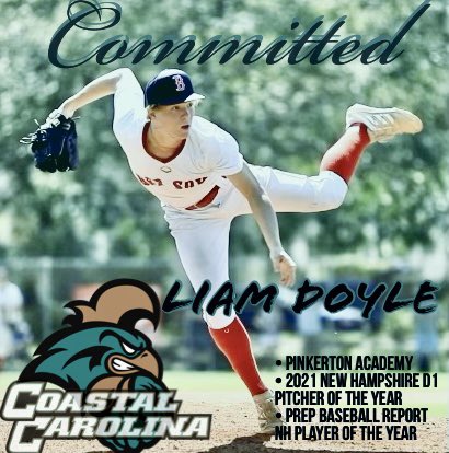 I am very excited to announce that I will be continuing my academic and athletic career to play D1 baseball at Coastal Carolina University. I would like to thank my family, friends and coaches for helping me throughout my journey and making my dream come true. <a href="/CoastalBaseball/">Coastal Carolina Baseball</a>