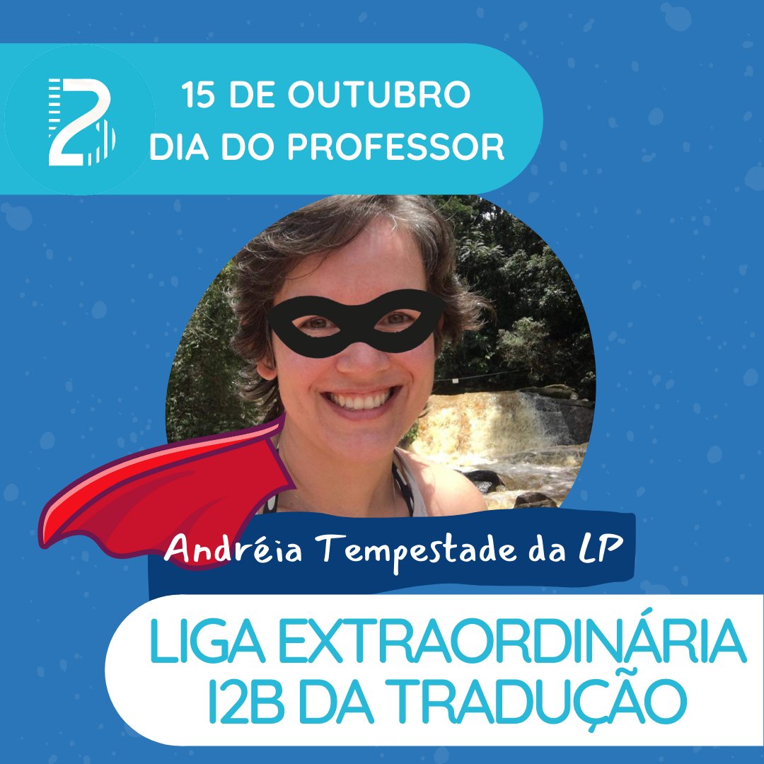 Interpret2b's tweet photo. Ela com o seu superpoder em português para tradutores compartilha seus conhecimentos com os alunos da Interpret2B.

Feliz Dia dos Professores, Andréia!

#interpret2b #i2b #diadoprofessor #traducao #interpretacao https://t.co/tKgYwWfQCl