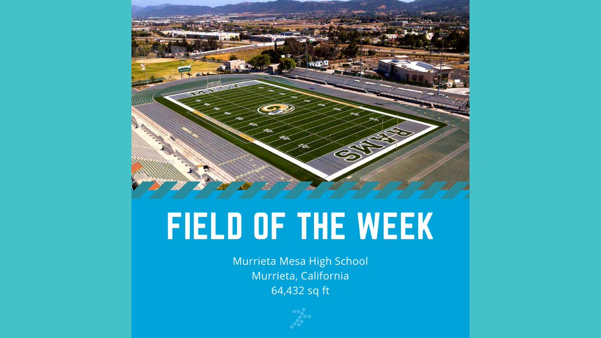 TeamBrockUSA's tweet image. The Field of the Week belongs to Murrieta Mesa High School in California!

Featuring:
🏈@kyaconnect
⚽Verde Design
🏈#BrockFILL
⚽@TeamBrockUSA PowerBase/YSR shock pads - hubs.la/H0ZrdMm0

#thebrockway #turf #sportsturf #artificialturf #sportshistory #sportsnews #sports
