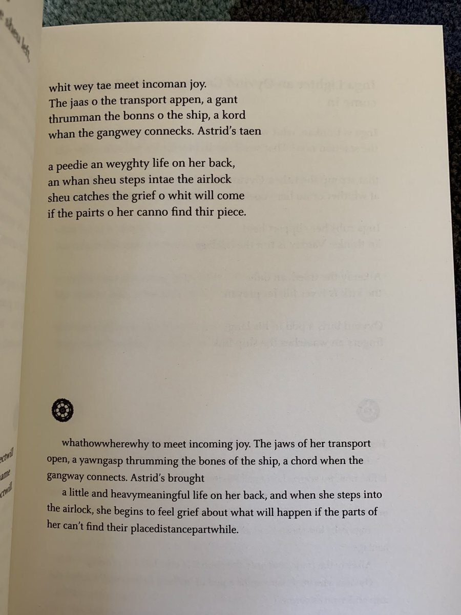 JumpOvertheAge's tweet image. So happy to finally sink into Deep Wheel Orcadia by @HJosephineGiles—a gorgeously written Orcadian dialect verse novel. I spent half my childhood in Orkney, and the early passages on coming home hit me hard.