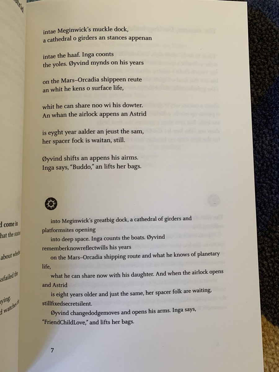JumpOvertheAge's tweet image. So happy to finally sink into Deep Wheel Orcadia by @HJosephineGiles—a gorgeously written Orcadian dialect verse novel. I spent half my childhood in Orkney, and the early passages on coming home hit me hard.
