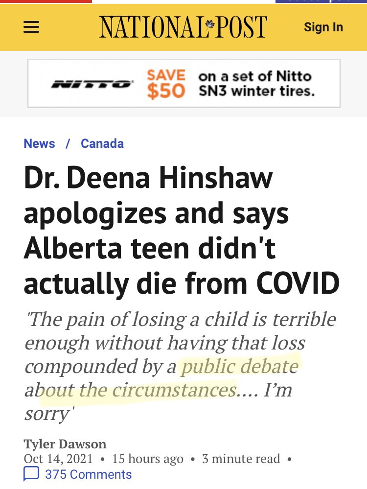 RoseAlberta1's tweet photo. The admittance by AHS and Deena “Covid deaths are counted as secondary causes” is EVIL.
Alberta needs to clean house.
Out with Dr. Yiu and Hinshaw.
#FreedomFlu
#CovidCount
There should NOT be debate on DEATHS circumstances.
https://t.co/Z1DgKcJE62 https://t.co/HPAPRtMOgo