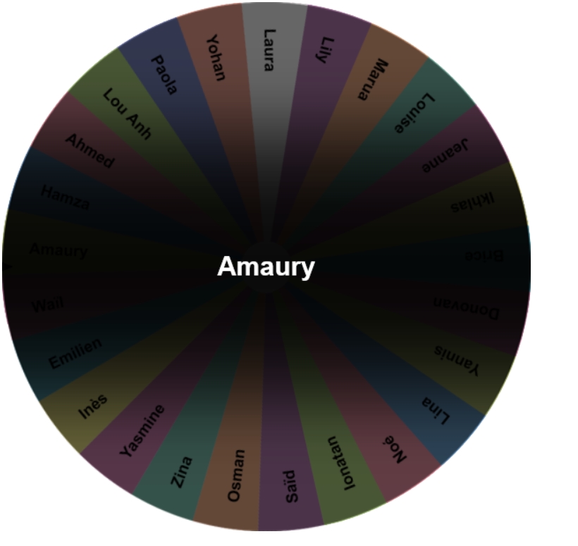#Quotitweet <a href="/Cm1Cm2Meslin/">Les Meslin'visibles 😉</a> <a href="/CmChalland/">CM_Challand</a> 
#DansMonEcole Bonjour, dans notre classe quand on doit apprendre une ou des leçon, notre maître utilise une roue des prénoms.(sur l'ordinateur)