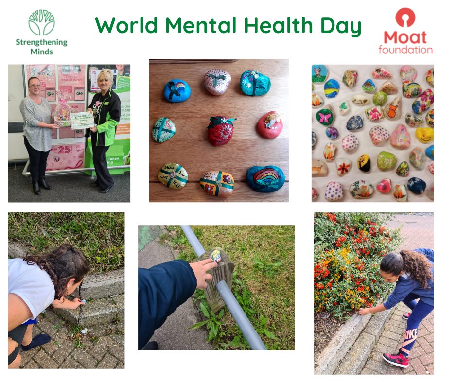 #WorldMentalHealthDay activities continued. We collaborated with <a href="/FFOKent/">Friendly Faces of Kent</a> &amp; <a href="/SwaleYourWay21/">Swale Your Way</a> decorating positivity rocks, paints kindly been donated by <a href="/AsdaCommunity/">Asda Community Team</a> 
Children from our youth groups have hidden them across our communities. Will you find one?
<a href="/MoatFoundation/">Moat Foundation</a>