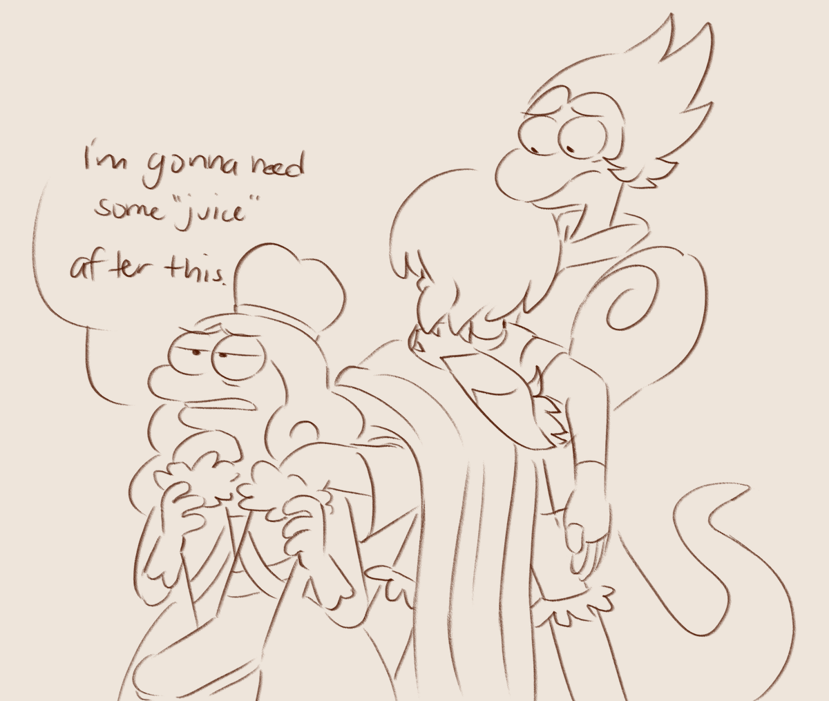 amphibiaspoilers //

doodles from the newest episode :] #amphibia #yulivia 