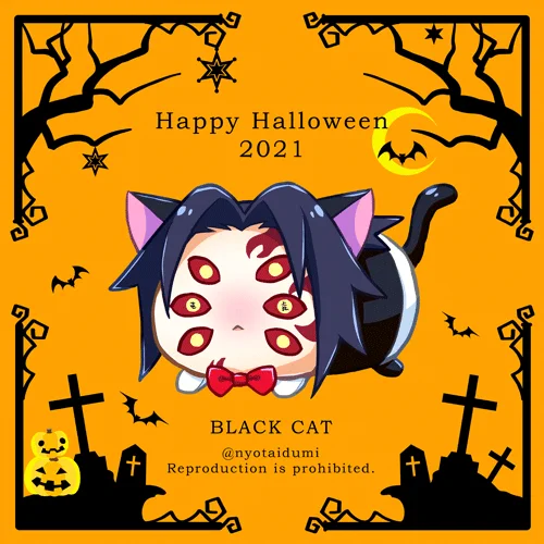 ハロウィンぬい上🎃
黒猫と小悪魔で迷ったのでどっちも描きました 