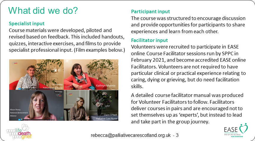 Palliative_Scot's tweet photo. Poster 35 #SPPCPosterParade - Whoβs the expert? Creating public education about death that recognises, mobilises & develops the knowledge that exists within communities. @RebPatter @mpowersnine Lorna Reid @PPWHospice Deborah Ritchie, Fiona Watt, Ruth McQuillan @EdinburghUni & Me https://t.co/GH1PdOBO7H