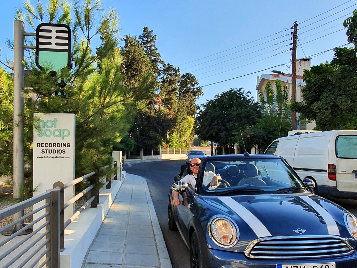PlanetHoekstra's tweet photo. Excellent times working at Hot Soap Studios in Cyprus, thank you so much for having me! A lovely facility and highly recommended…an ideal combination of dry sound and dry weather : ).

A special thanks to Andreas the engineer, look forward to seeing you again soon!

#Larnaca https://t.co/felLwj8sgZ